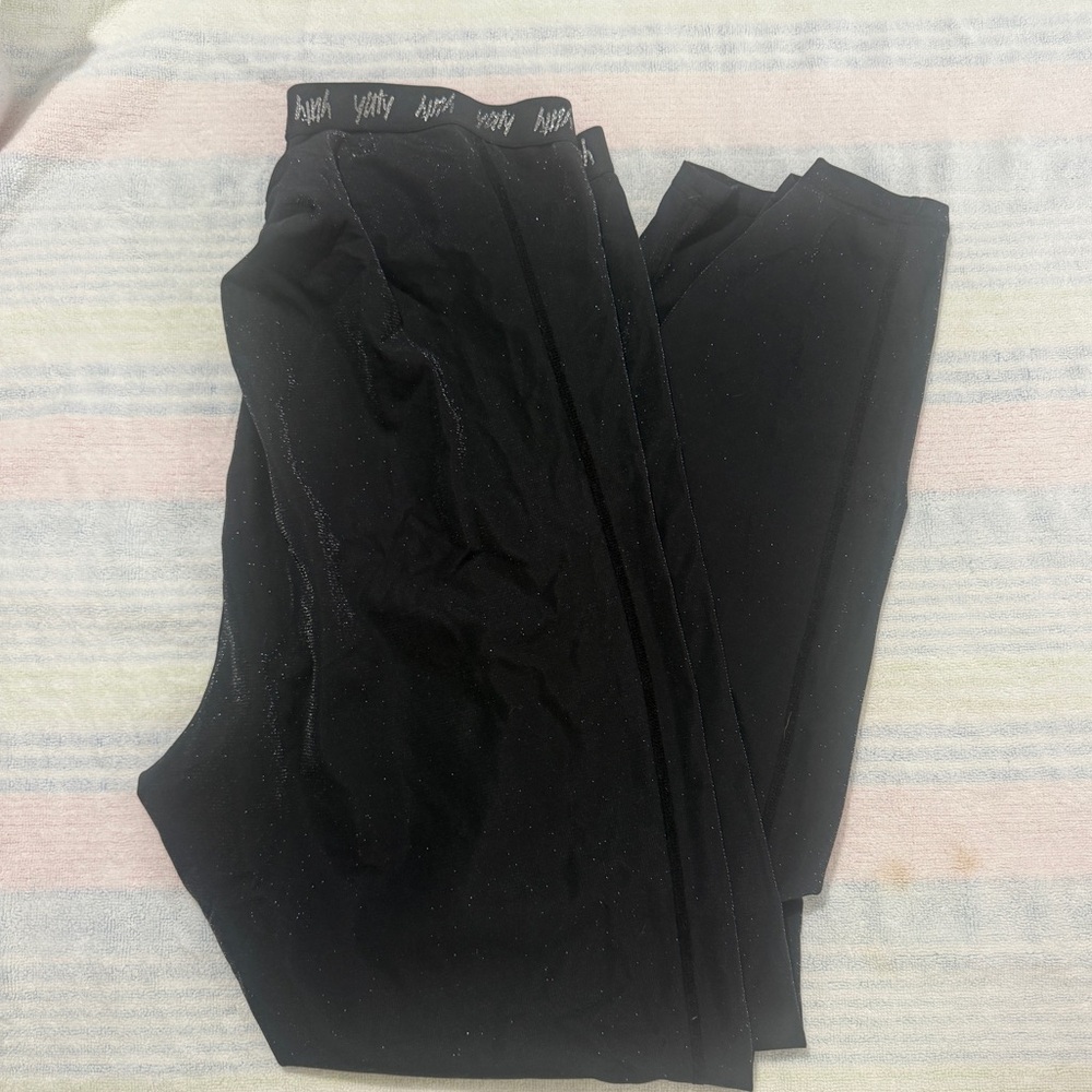 YITTY Black Lounge Glitter Leggings
